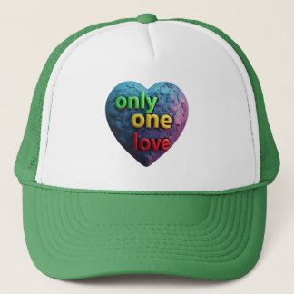 Casquette Only One Love – Reggae-Inspired Heart Art