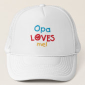 Casquette Opa aime mes t-shirts et cadeaux (Devant)