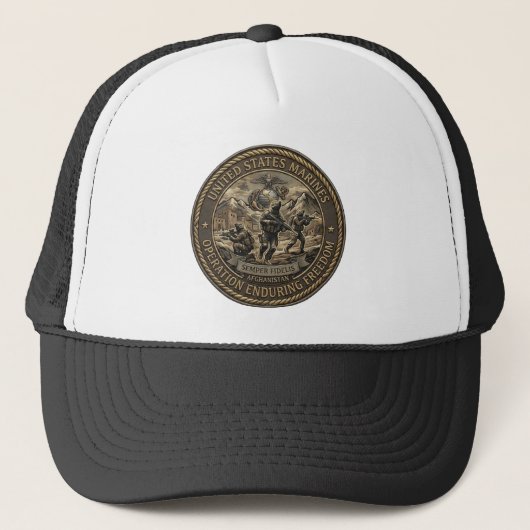 Casquette Opération USMC Enduring Freedom Afghanistan Imprim (Devant)