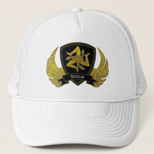 Casquette Or noir sicilien de Trinacria