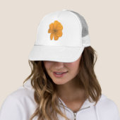 Casquette Orange Aid/ PopArt Flower (En situation)