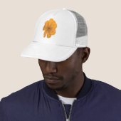 Casquette Orange Aid/ PopArt Flower (En situation)