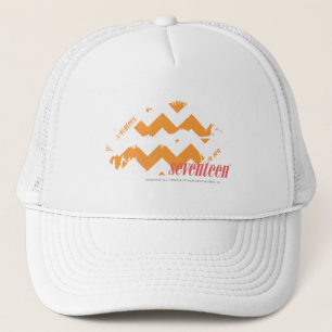 Casquette Orange de zigzag