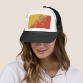 Casquette Orange Dragon (En situation)