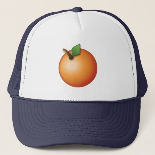 Casquette Orange - Emoji (Devant)