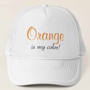 Casquette Orange Est Ma Citation Couleur Mignonne