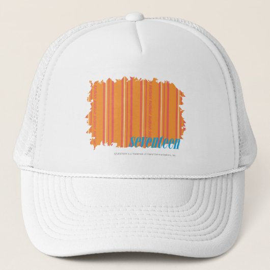 Casquette Orange mince 2 de rayures (Devant)