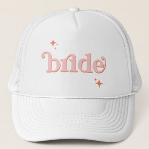 Casquette Orange PINK Disco Bridal Party de mariée poule DO 