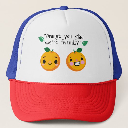 CASQUETTE ORANGE QUOTE (Devant)