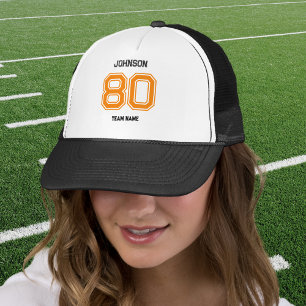 Casquette Orange Sports Team Custom Nom du joueur Numéro d'é