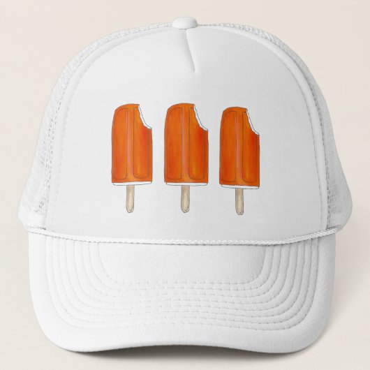Casquette Orange Vanilla Crème glacée Céramsicle Pops Popsic (Devant)