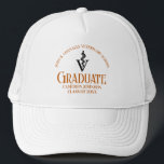 Casquette Orange Vétérinaire Diplôme sur mesure<br><div class="desc">Ce cadeau de casquette de diplôme d'études vétérinaires personnalisé orange présente une typographie moderne pour une classe de 2024 diplômé. Customisez avec votre année d'obtention du diplôme dans le domaine médical pour un grand gardien personnalisé pour un vétérinaire diplômé.</div>