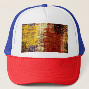 Casquette Ornement broderie, lignes colorées, style bohème