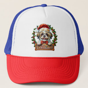 Casquette Ornement de Noël du chien mignon - Joyeux Noël
