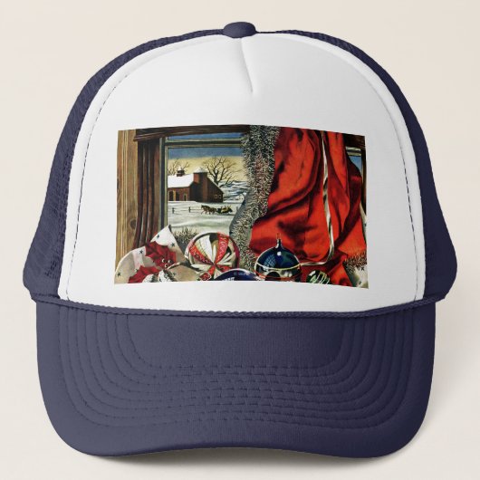 Casquette Ornements de Noël (Devant)