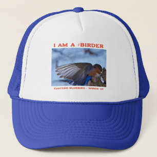 Casquette Ornithologue de Merlebleu de l'Est Ailes Levées