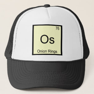 Casquette Os - Anneaux d'oignon Symbole d'élément de chimie