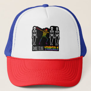 Casquette Osez Être Vous-Même Halloween Dabbing Squelette