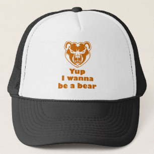 Casquette Ouais je veux être un ours