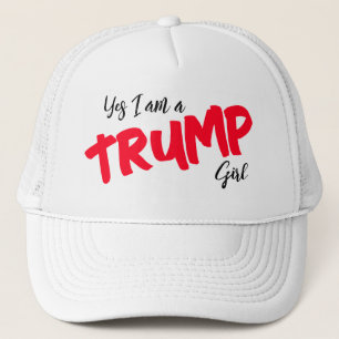 Casquette Oui, je suis une fille Trump
