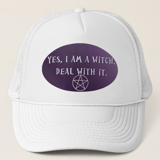 Casquette Oui, je suis une sorcière. (Devant)