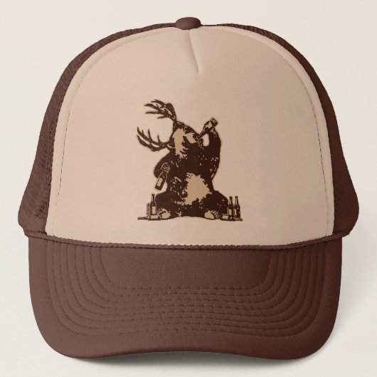 Casquette Ours, cerf commun, ours ivre ? (Devant)