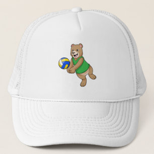 Casquette Ours comme joueur de volleyball avec Volleyball