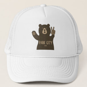 Casquette Ours de paix de Park City Utah