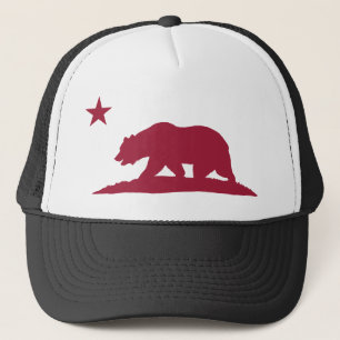 Casquette Ours de République de la Californie - rouge