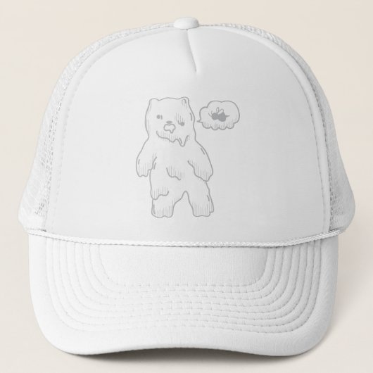 Casquette Ours mignon de zombi (Devant)