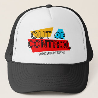 Casquette Out of Control – Bold Typography Statement Design