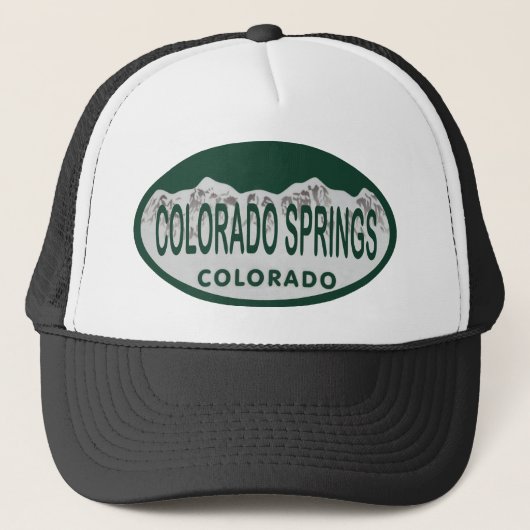Casquette Ovale de permis de Colo Spgs (Devant)
