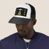 Casquette OVNI - noir et blanc jaune (En situation)