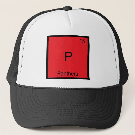 Casquette P - Panthers Funny Element Chimie Symbole Tee (Devant)