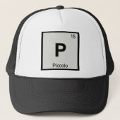 Casquette P - Symbole de tableau périodique de la chimie de (Devant)