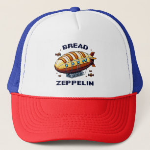 Casquette Pain Zeppelin - Pixel Art Airship Retro Design