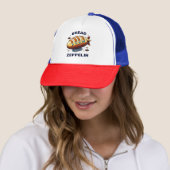 Casquette Pain Zeppelin - Pixel Art Airship Retro Design (En situation)