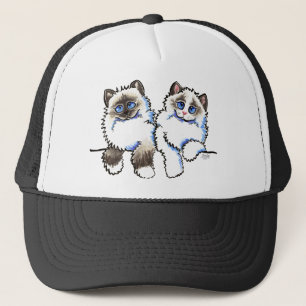 Casquette Paires de chats de Ragdoll de -Laisse Art™ de