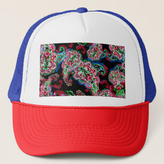 Casquette Paisley Floral Pattern, Ethnic Arrière - plan.