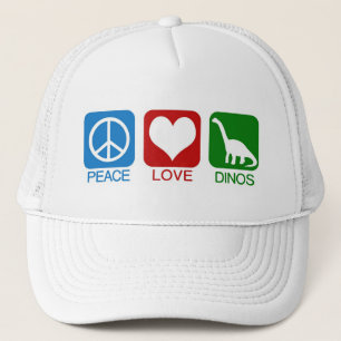 CASQUETTE PAIX, AMOUR, DINOSAURES