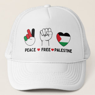 Casquette paix amour palestine -liberté pour les palestinien