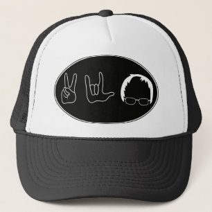 Casquette Paix, amour, ponceuses de Bernie
