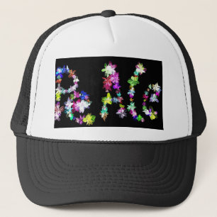 Casquette "PAIX" dans l'art des fleurs Imprimer