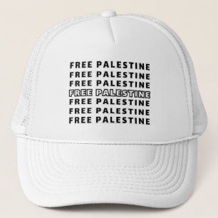 Casquette PALESTINE GRATUITE Répéter typographie de texte Co