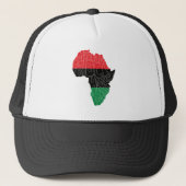 Casquette Pan African Flag Black History Month Art Design (Devant)