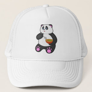Casquette Panda à manger avec cuillère et bol