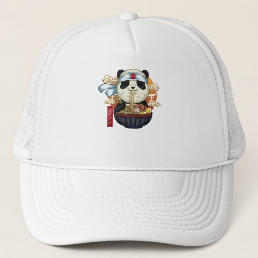 Casquette Panda alimentaire asiatique (Devant)