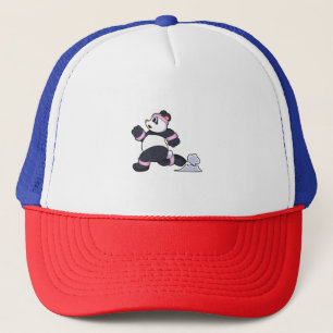Casquette Panda comme coureur à la course