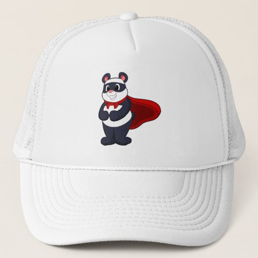 Casquette Panda en héros avec Masque et Cap (Devant)