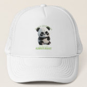 Casquette Panda Je ne suis pas têtu Mon chemin est toujours  (Devant)